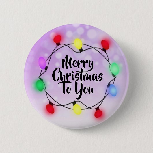 Frohe Weihnachten für Sie Weihnachten Leuchtturm U Button (Vorderseite)
