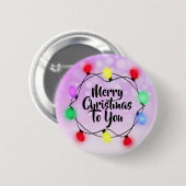 Frohe Weihnachten für Sie Weihnachten Leuchtturm U Button (Vorne & Hinten)