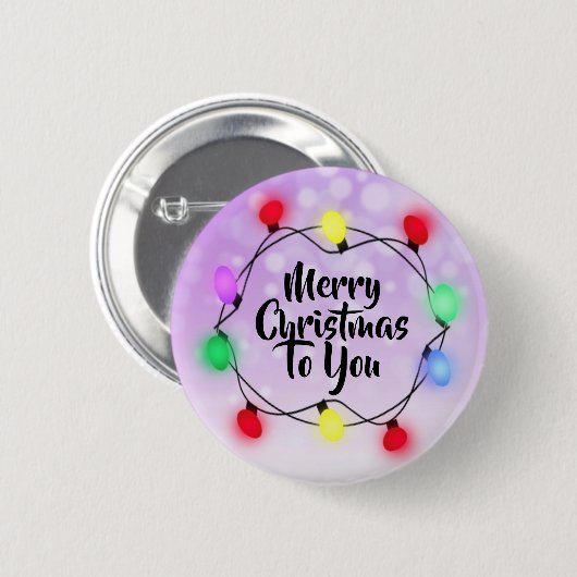 Frohe Weihnachten für Sie Weihnachten Leuchtturm U Button (Vorne & Hinten)