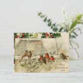 Frohe Weihnachten für Sie - Weihnachtskarte (Stehend Vorderseite)