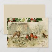 Frohe Weihnachten für Sie - Weihnachtskarte (Vorne/Hinten)