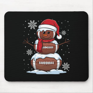 Frohe Weihnachten Fußball Schneemann Feiertag Spor Mousepad