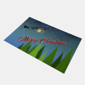 Frohe Weihnachten Fußmatte (Schrägansicht)