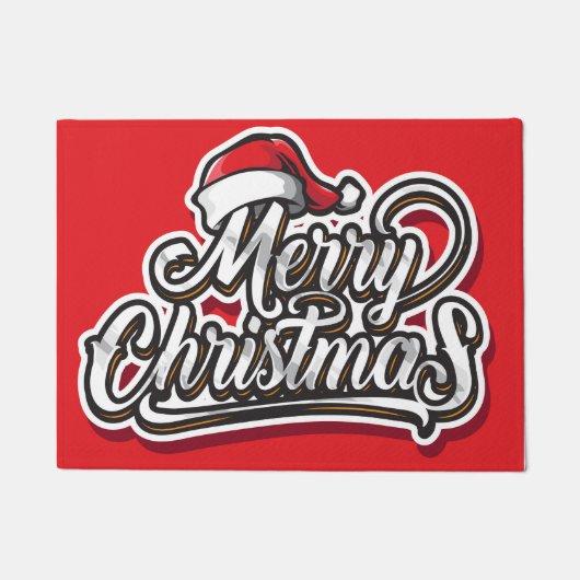 Frohe Weihnachten Fußmatte (Vorderseite)