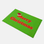 Frohe Weihnachten Fußmatte (Schrägansicht)