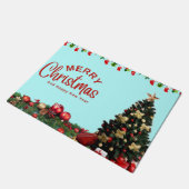 Frohe Weihnachten  Fußmatte (Schrägansicht)