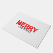 Frohe Weihnachten Fußmatte (Schrägansicht)