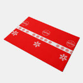 Frohe Weihnachten Fußmatte (Schrägansicht)