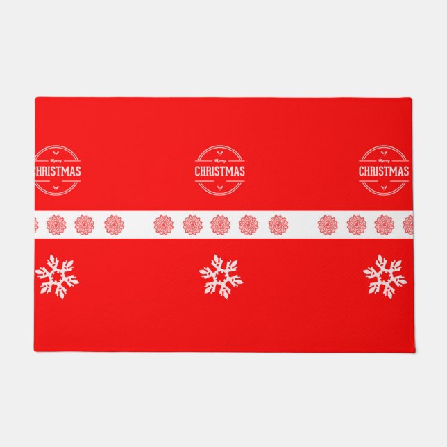 Frohe Weihnachten Fußmatte (Vorderseite)