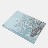 Frohe Weihnachten! Fußmatte (Schrägansicht)