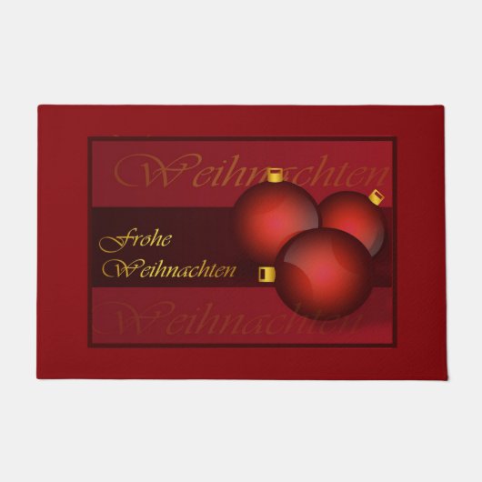frohe weihnachten fußmatte (Vorderseite)