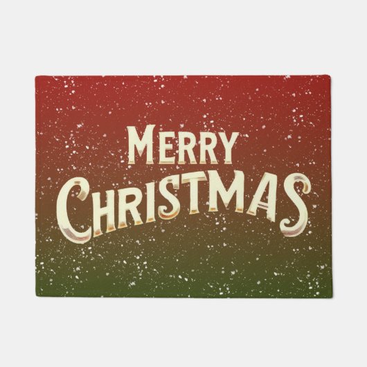 Frohe Weihnachten Fußmatte (Vorderseite)