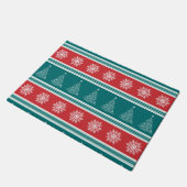 Frohe Weihnachten Fußmatte (Schrägansicht)