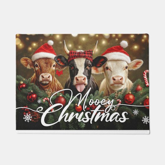 Frohe Weihnachten Fußmatte – Süße Feiertags-Willko (Vorderseite)
