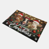 Frohe Weihnachten Fußmatte – Süße Feiertags-Willko (Schrägansicht)