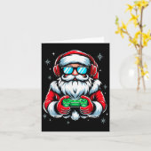 Frohe Weihnachten Gamer-Jungs Herren-Videospiel-Sa Karte (Gelbe Blume)