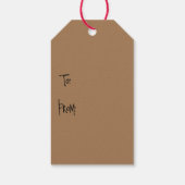 Frohe Weihnachten geben den Finger Geschenkanhänger (Rückseite)