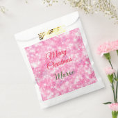 Frohe Weihnachten geben Sie den Namen Rote Funkel Geschenktütchen (Versiegelt)