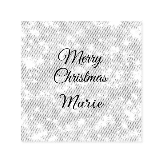 Frohe Weihnachten geben Sie den Namen Rote Funkel Permastempel (Design)