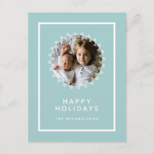Frohe Weihnachten Geben Sie Ihr Foto und Ihren N Postkarte