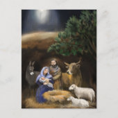 Frohe Weihnachten Geburt Christi Postkarte (Vorderseite)