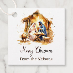 Frohe Weihnachten Geburt Geschenkanhänger
