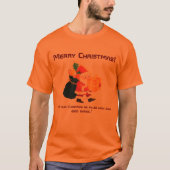 Frohe Weihnachten gedruckte Wünsche-T-Shirt Schöne T-Shirt (Vorderseite)