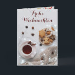 Frohe Weihnachten - Gefaltete Feiertagskarte<br><div class="desc">Frohe Weihnachten mit Zazzle. Passe diese Vorlage an oder bestelle wie abgebildet. Wir wünschen ein schönes und besinnliches Fest.</div>