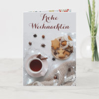 Frohe Weihnachten - Gefaltete Feiertagskarte