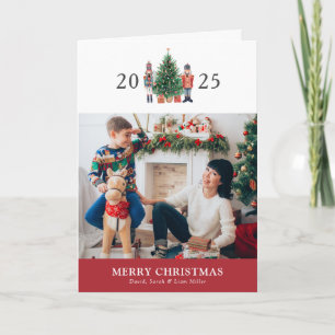 Frohe Weihnachten gefaltete Weihnachtskarte