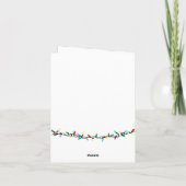 Frohe Weihnachten geklappt Dankeschön Karte (Rückseite)