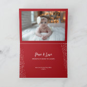 Frohe Weihnachten geklappt Foto Karte (Innenseite)