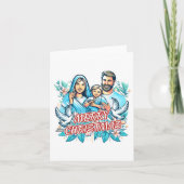 Frohe Weihnachten geklappt Karte (Vorderseite)