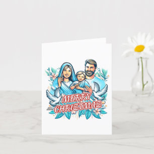 Frohe Weihnachten geklappt Karte