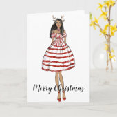 Frohe Weihnachten geklappte Feiertagskarte Karte (Gelbe Blume)