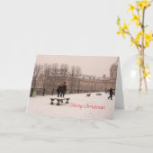 Frohe Weihnachten geklappte Grußkarte Karte (Gelbe Blume)