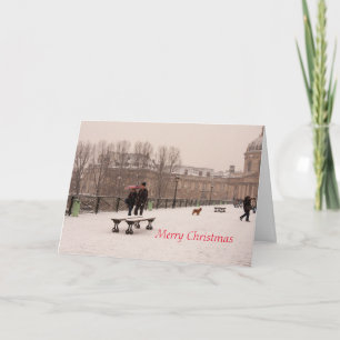 Frohe Weihnachten geklappte Grußkarte Karte