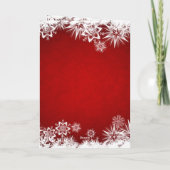 Frohe Weihnachten geklappte Grußkarte Karte (Rückseite)