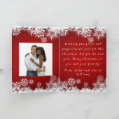 Frohe Weihnachten geklappte Grußkarte Karte (Innenseite)