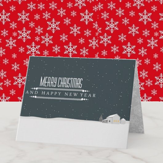 Frohe Weihnachten geklappte Grußkarte Karte