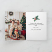 Frohe Weihnachten geklappte Weihnachtskarte (Innenseite)