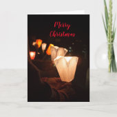 Frohe Weihnachten geklappte Weihnachtskarte (Vorderseite)