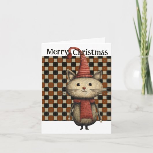 Frohe Weihnachten geklappte Weihnachtskarte (Vorderseite)