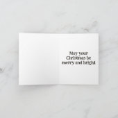 Frohe Weihnachten geklappte Weihnachtskarte (Innenseite)