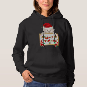 Frohe Weihnachten Gelb Labrador Retriever Welpe! E Hoodie