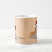 Frohe Weihnachten - gelber Labrador Kaffeetasse (Mittel)