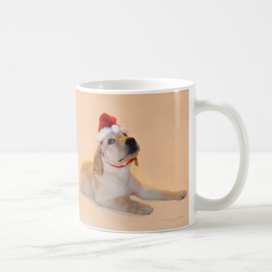 Frohe Weihnachten - gelber Labrador Kaffeetasse (Rechts)