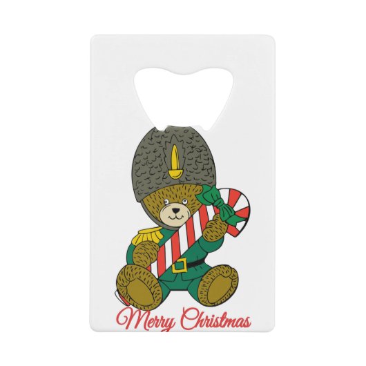 Frohe Weihnachten Geldbeutel Flaschenöffner (Vorderseite)
