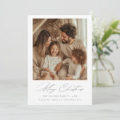 Frohe Weihnachten Gemütliche Minimalistische Famil (Stehend Vorderseite)