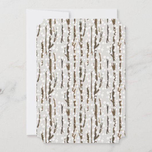 Frohe Weihnachten | Gemütliche Rustikale Kabine (Rückseite)